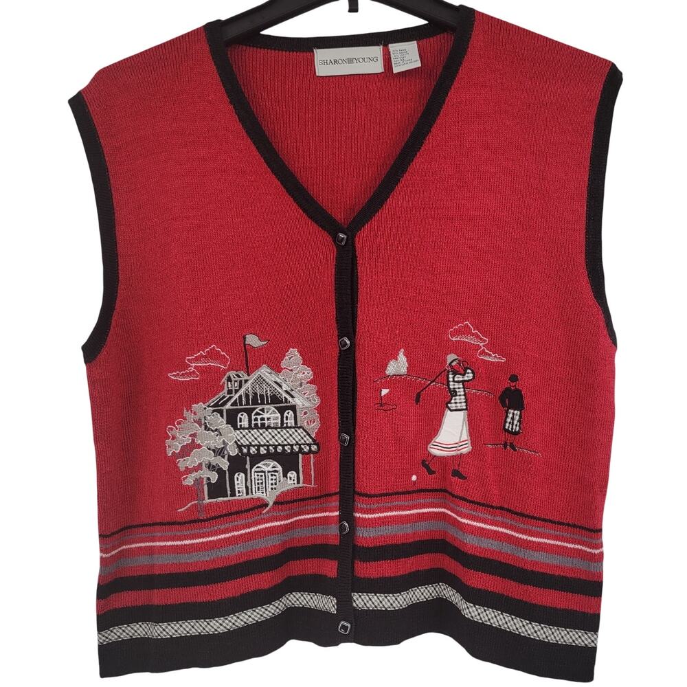 Sharon young vest size XL golf player women